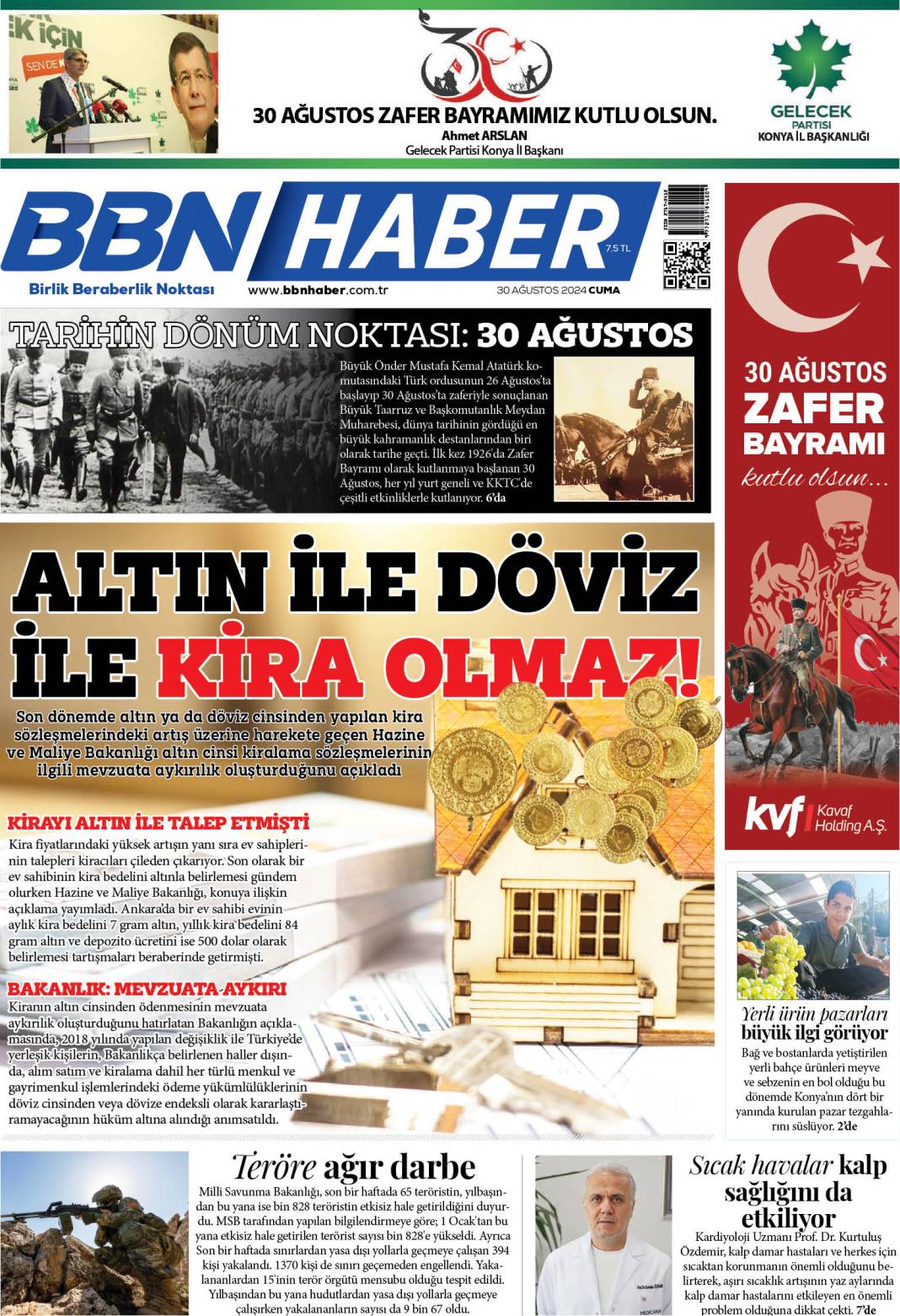 30 AĞUSTOS 2024 Cuma BBN Haber e Gazete 1