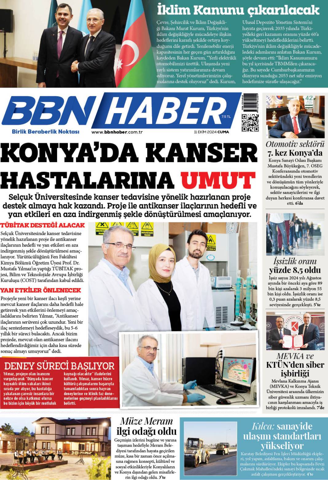 11 EKİM 2024 Cuma BBN Haber e Gazete 1