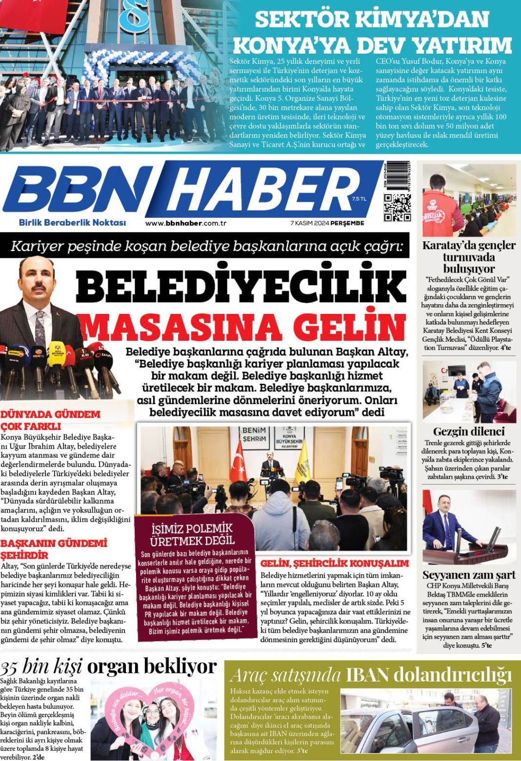 7 KASIM 2024 Perşembe BBN Haber e Gazete 1