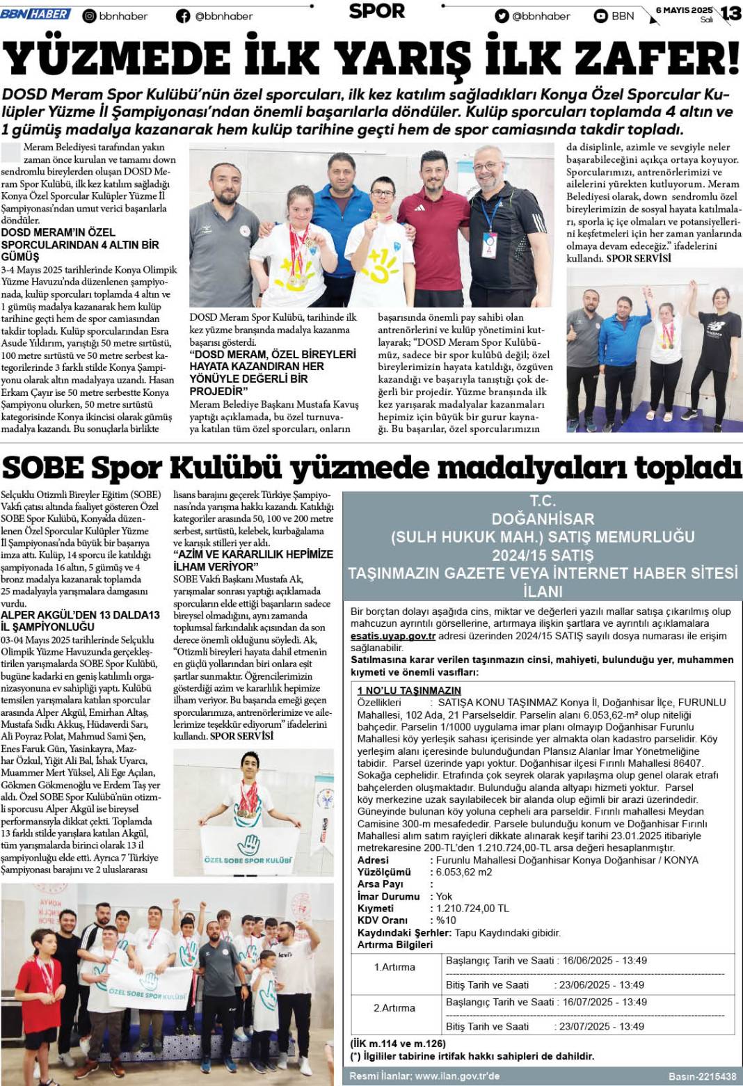 14 EKİM 2023 Cumartesi BBN Haber e Gazete 13