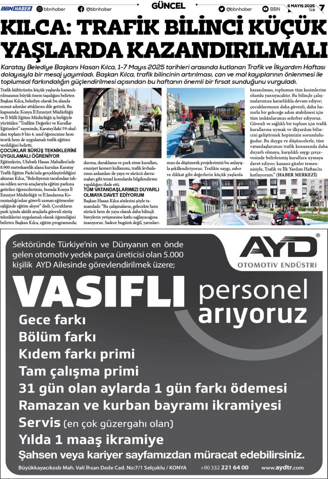 14 EKİM 2023 Cumartesi BBN Haber e Gazete 7