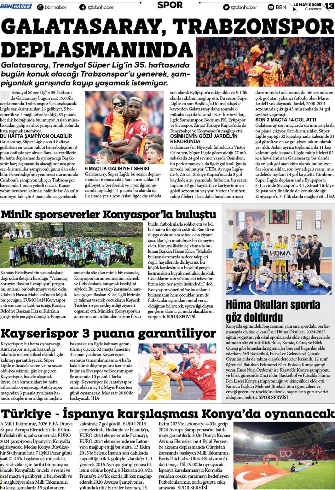 10 MAYIS 2025 Cumartesi BBN Haber e Gazete 14