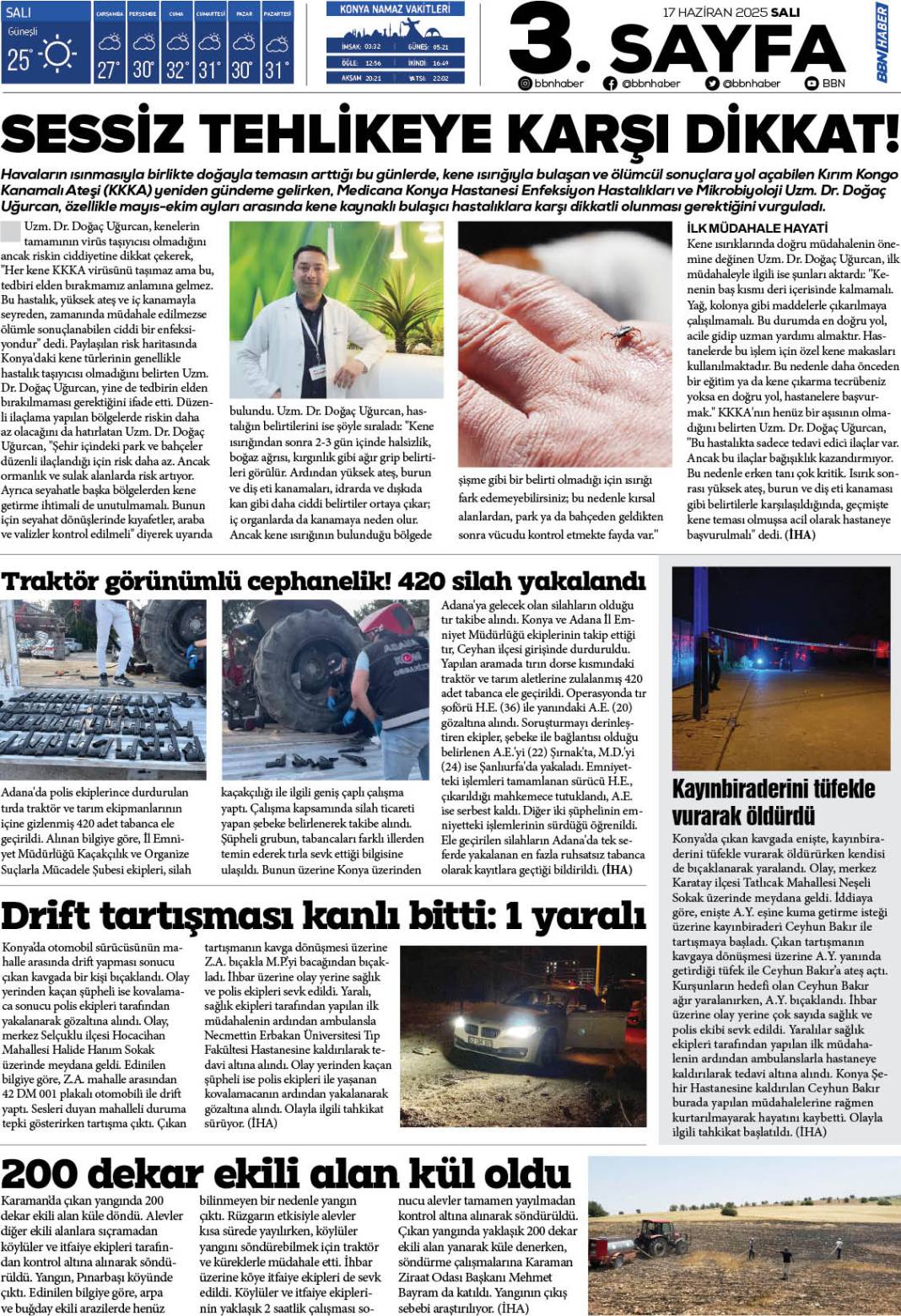 17 HAZİRAN 2025 Salı BBN Haber e Gazete 3