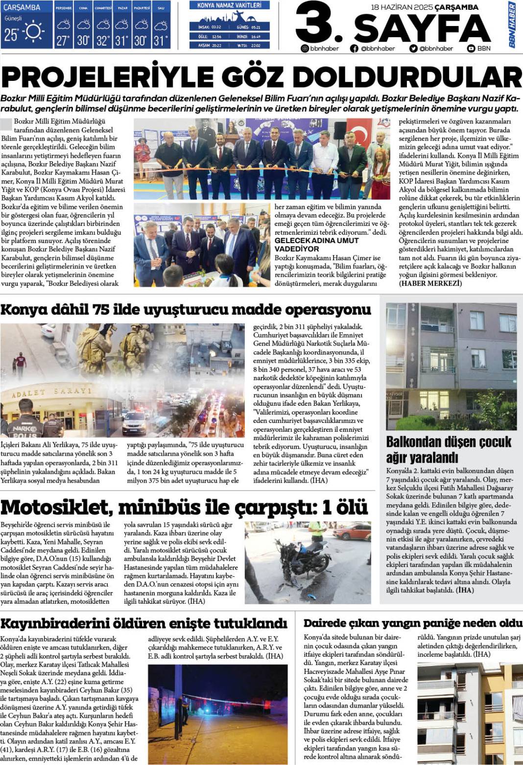 18 HAZİRAN 2025 Çarşamba BBN Haber e Gazete 3