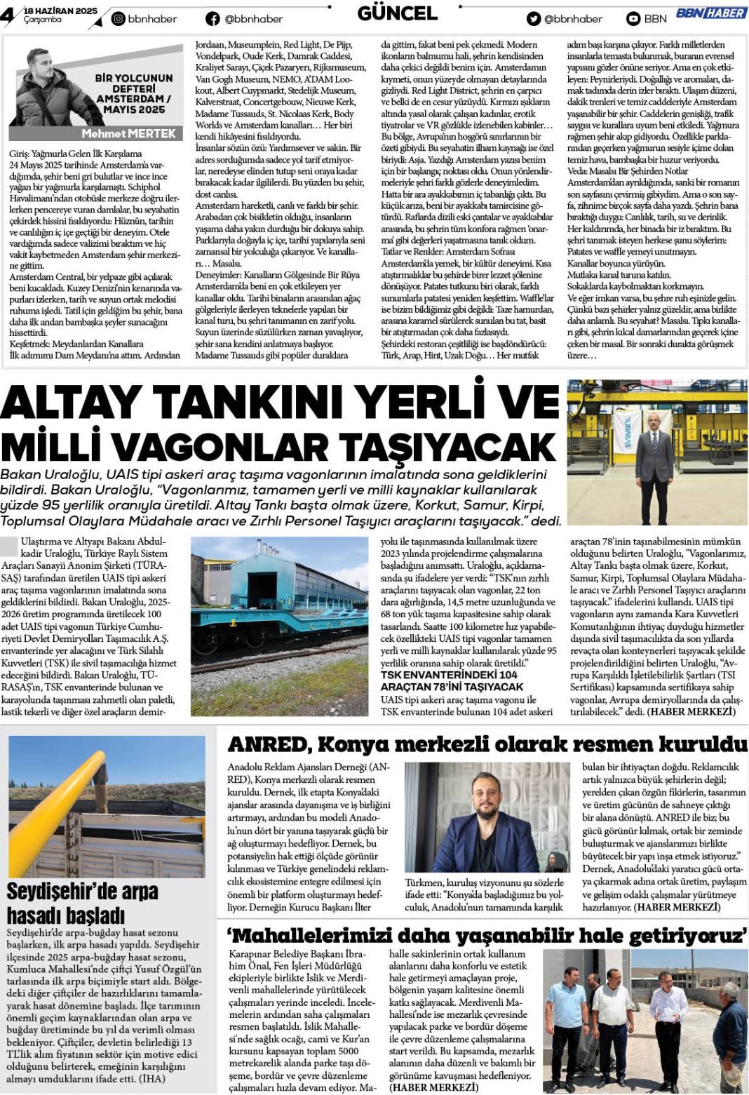 18 HAZİRAN 2025 Çarşamba BBN Haber e Gazete 4