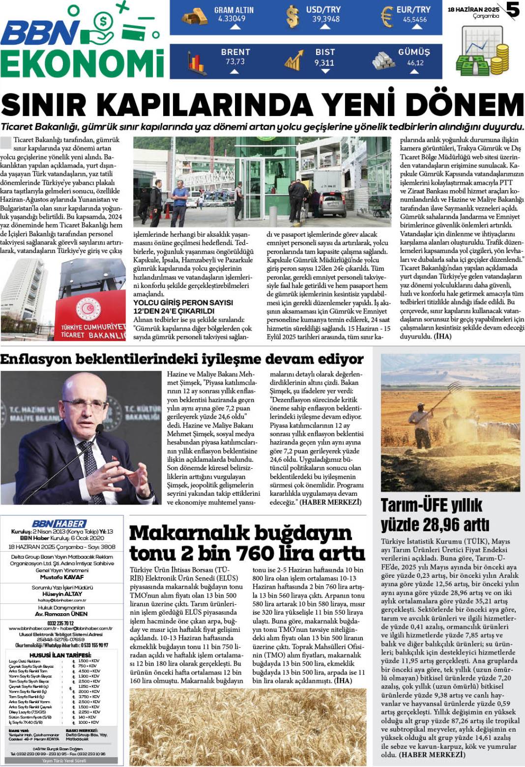 18 HAZİRAN 2025 Çarşamba BBN Haber e Gazete 5