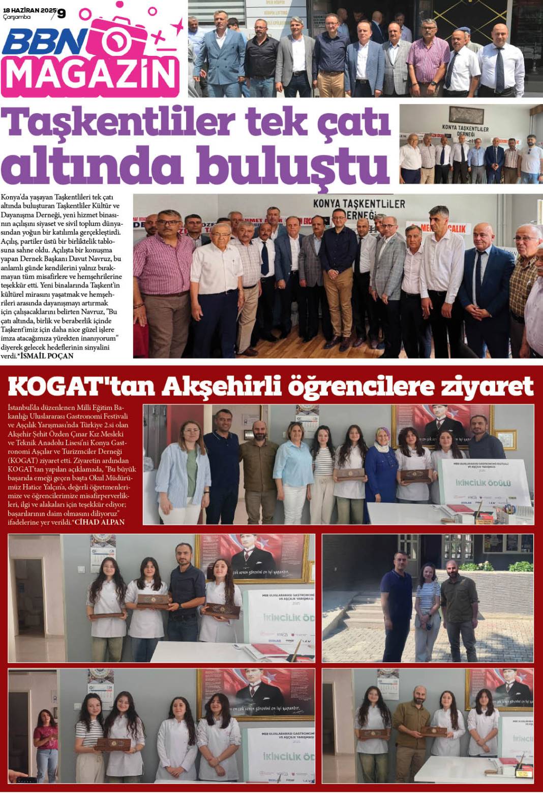 18 HAZİRAN 2025 Çarşamba BBN Haber e Gazete 9