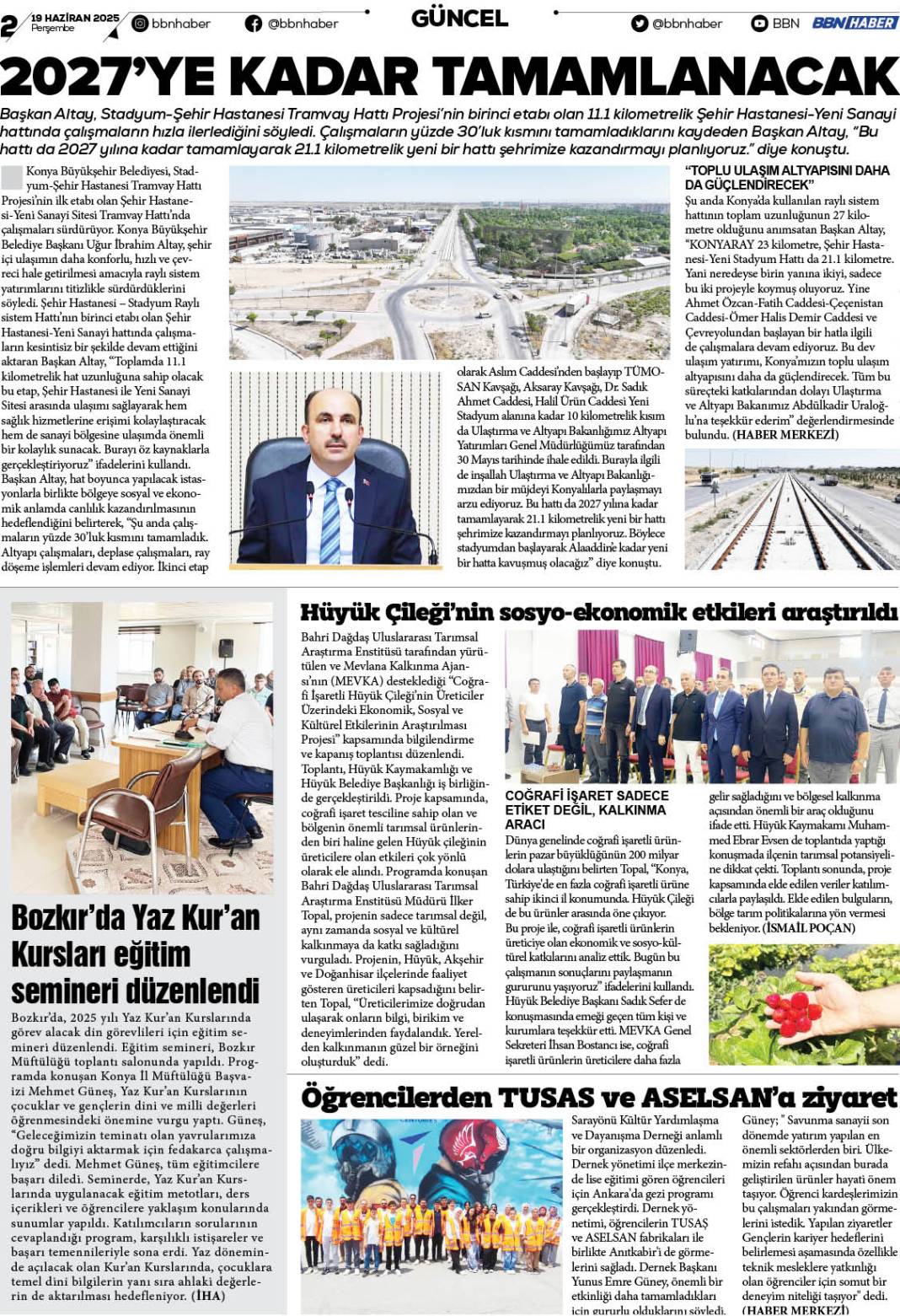 19 HAZİRAN 2025 Perşembe BBN Haber e Gazete 2