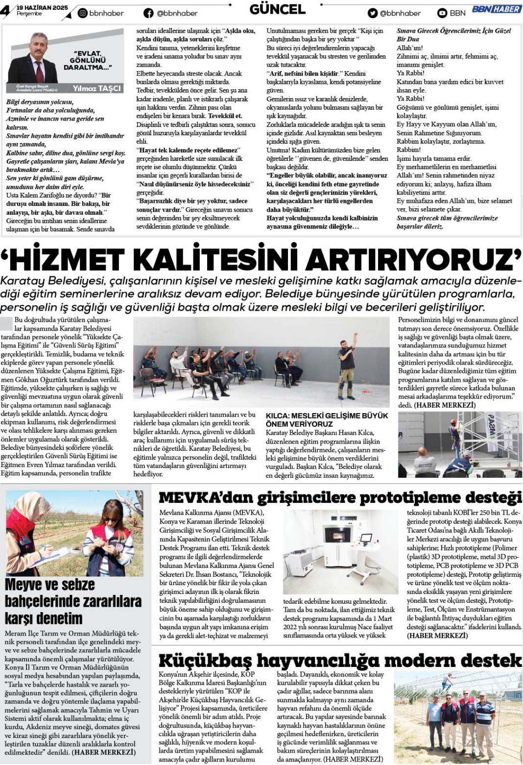 19 HAZİRAN 2025 Perşembe BBN Haber e Gazete 4