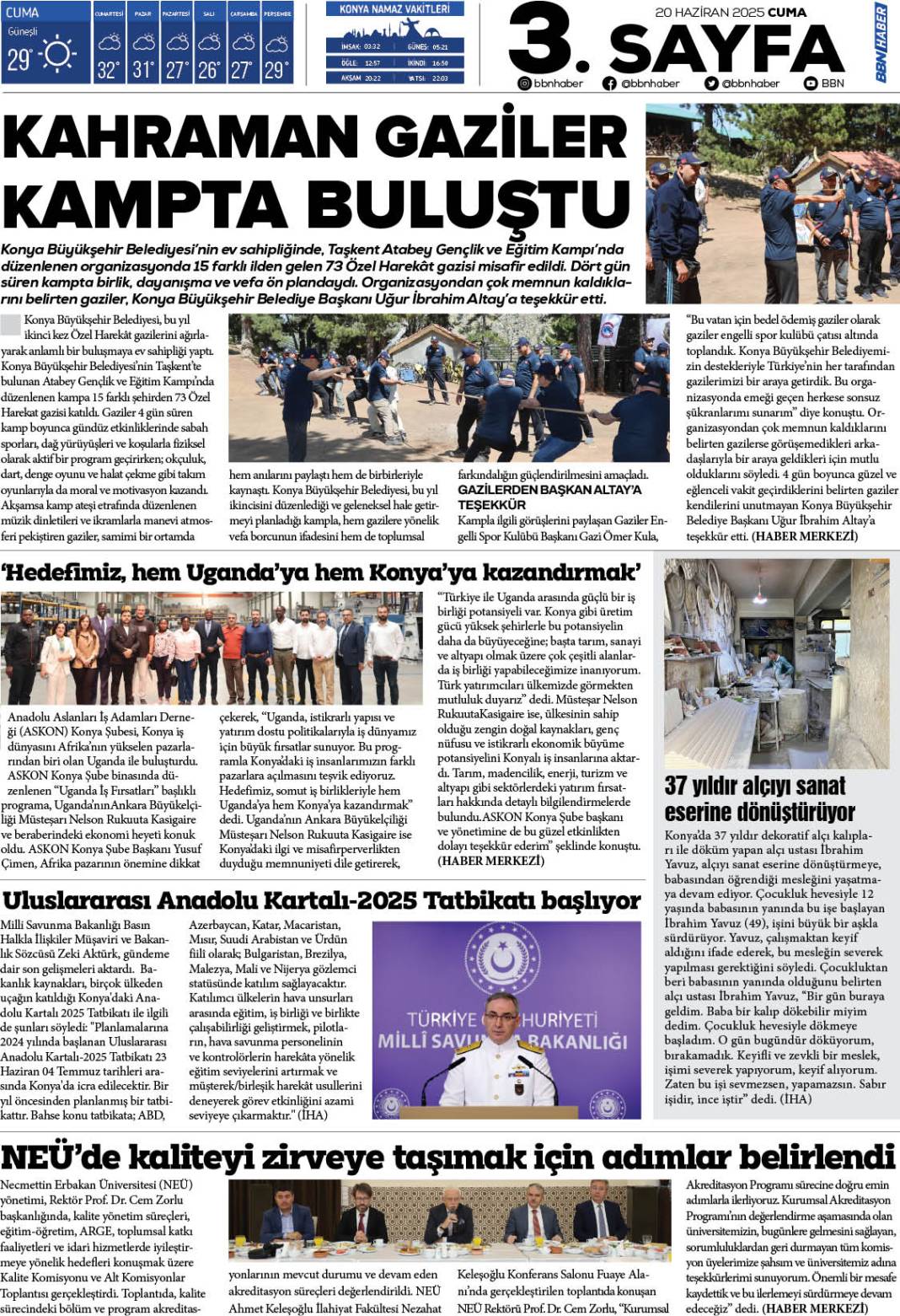 20 HAZİRAN 2025 Cuma BBN Haber e Gazete 3