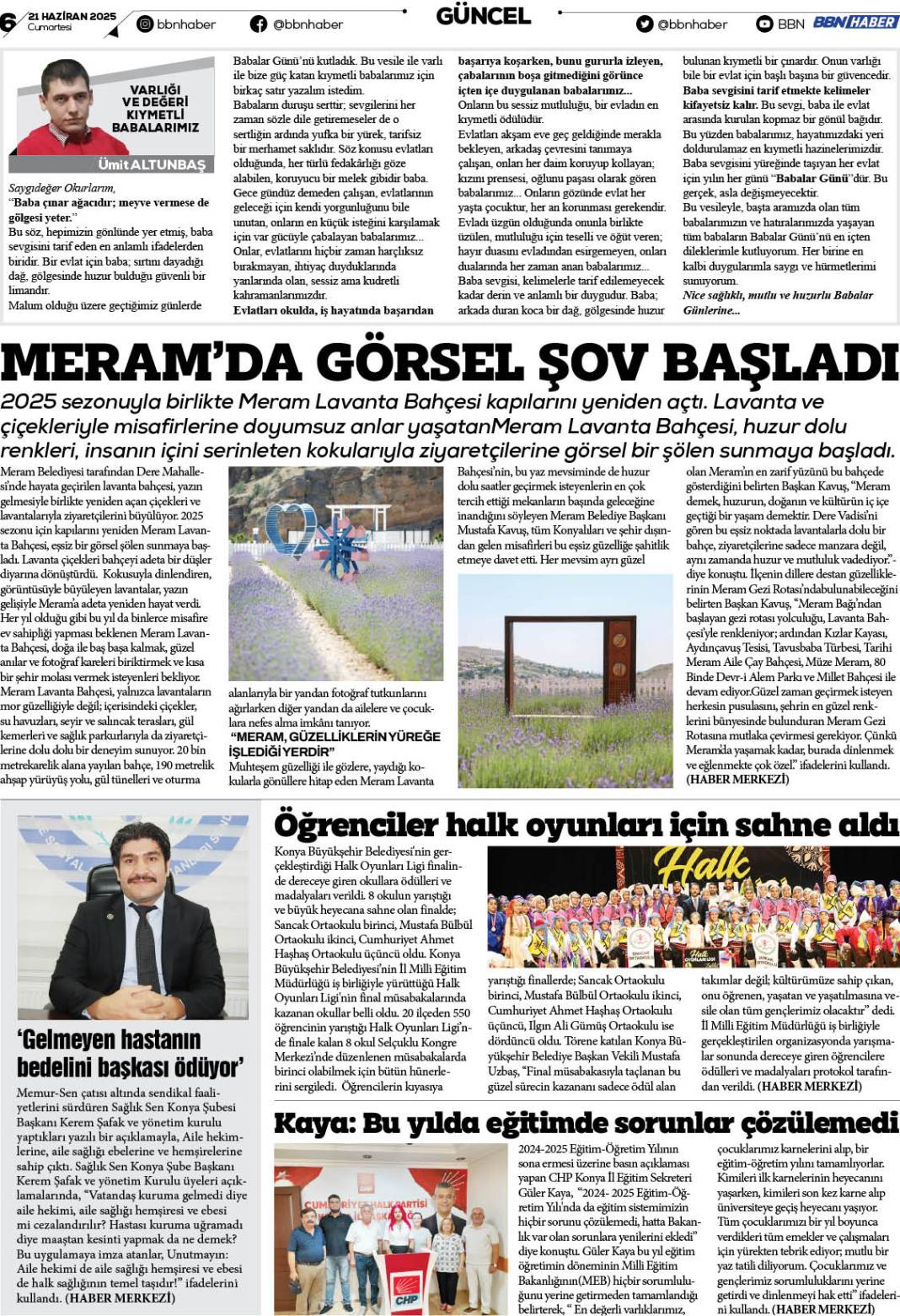 21 HAZİRAN 2025 Cumartesi BBN Haber e Gazete 6