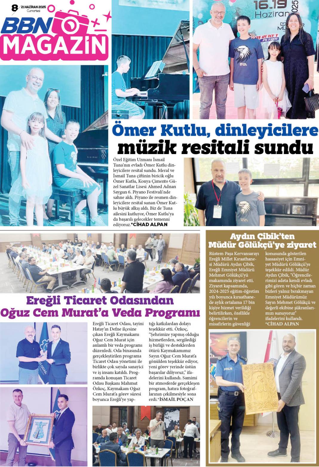 21 HAZİRAN 2025 Cumartesi BBN Haber e Gazete 8
