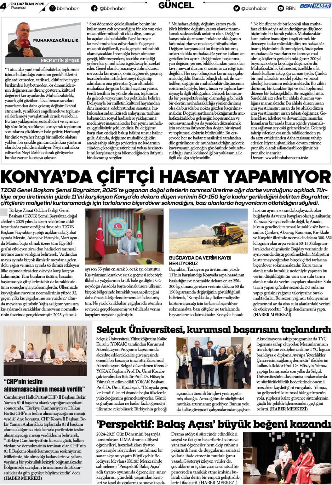 23 HAZİRAN 2025 Pazartesi BBN Haber e Gazete 4