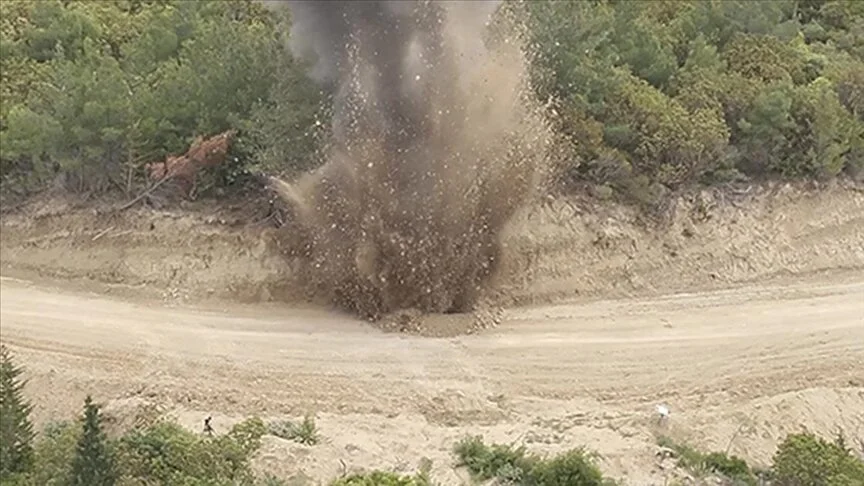 Çanakkale Savaşları'ndan kalma top mermisi bulundu