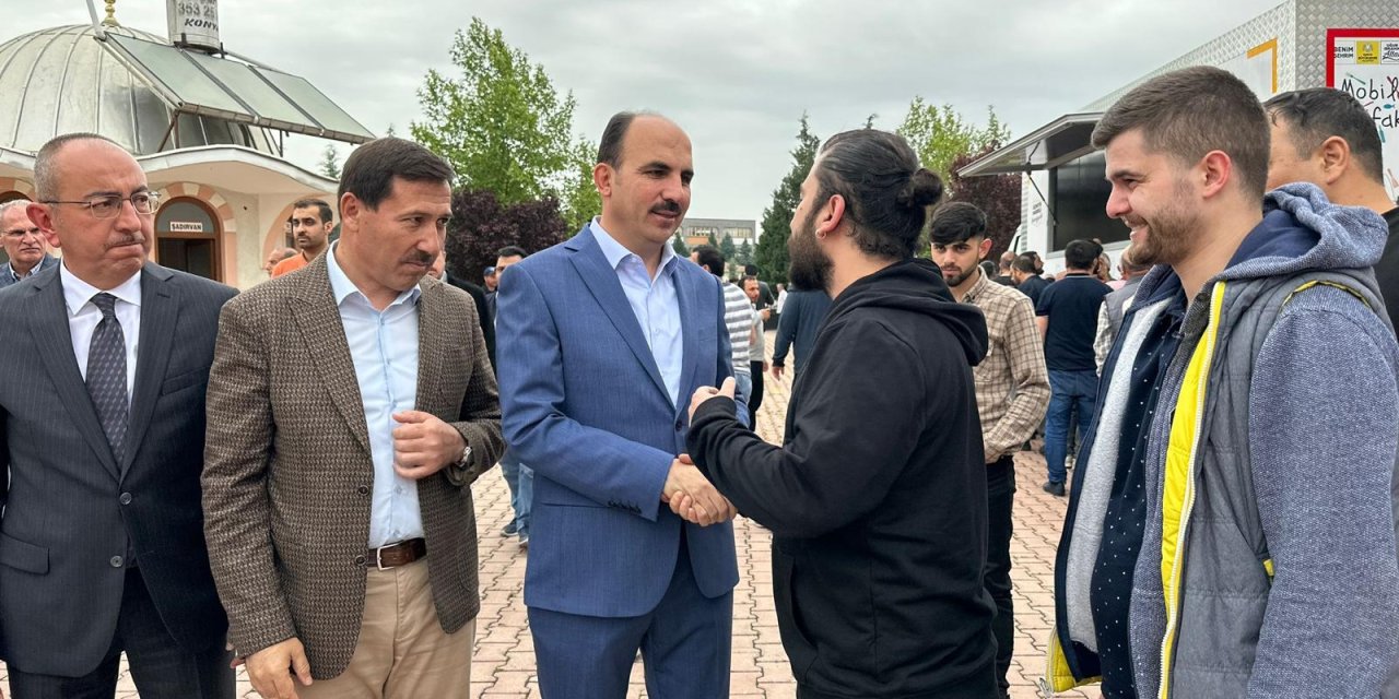 Başkan Altay Konsan Sanayi Camii’nde Vatandaşlarla Buluştu