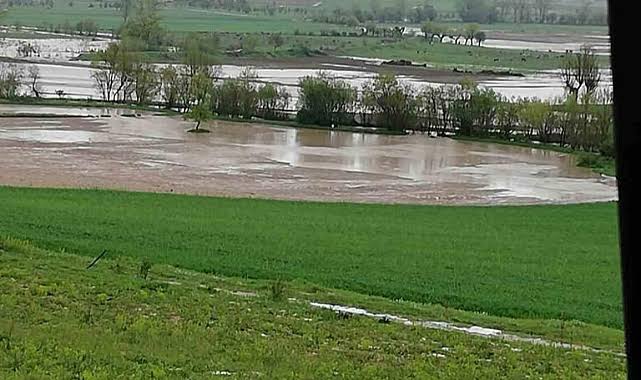 Konya'da sağanak nedeniyle tarım arazilerini su bastı