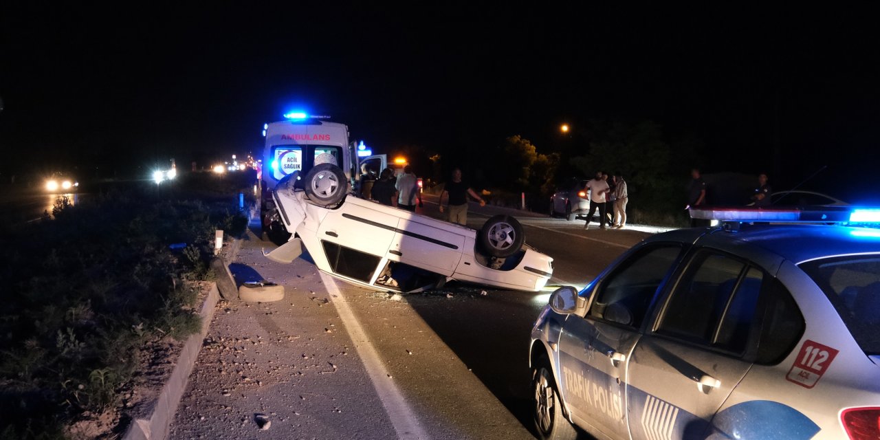 Konya'daki trafik kazasında 5 kişi yaralandı