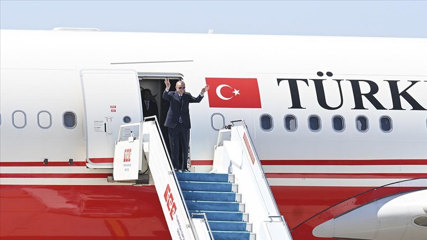 Cumhurbaşkanı Erdoğan Özbekistan’a gitti