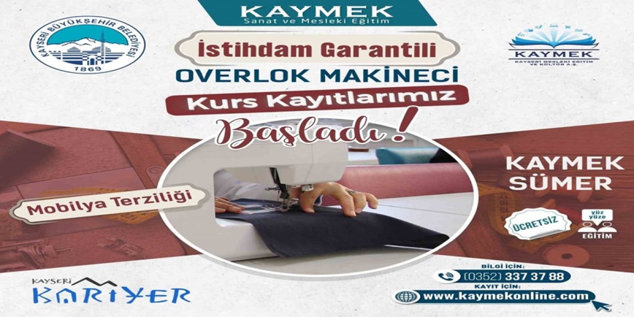 İstihdam garantili ’overlok makineci’ kursu başlıyor! Yüzlerce kişi iş sahibi olacak