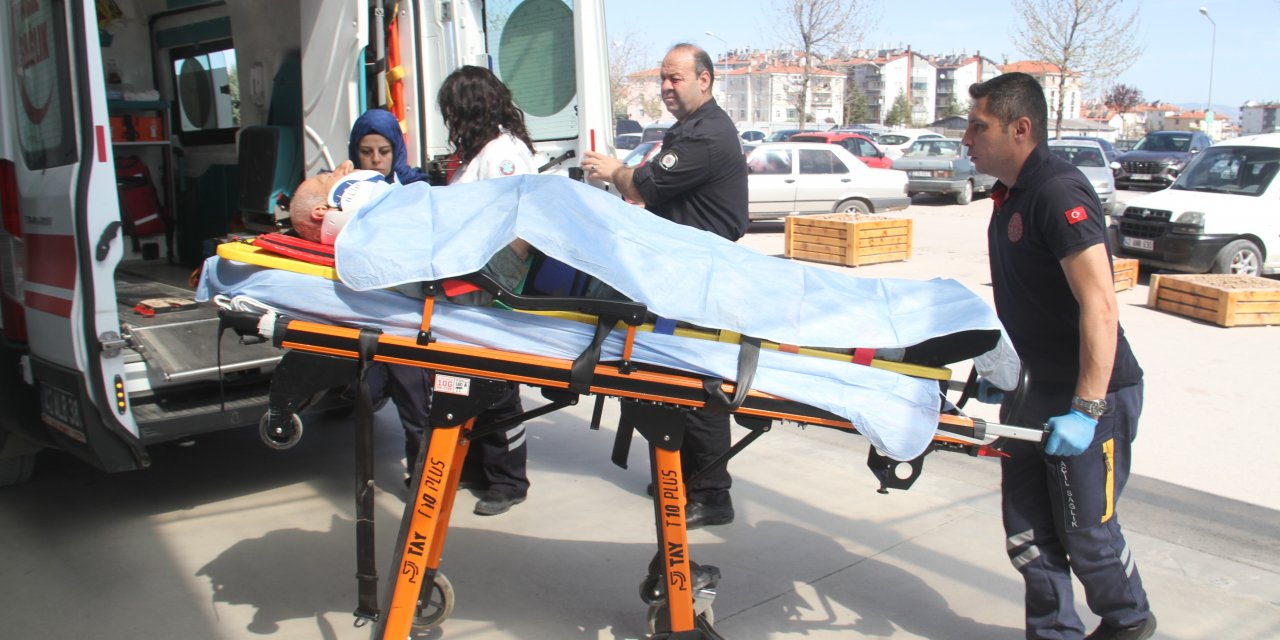 Konya'da barakadan düşen kişi yaralandı