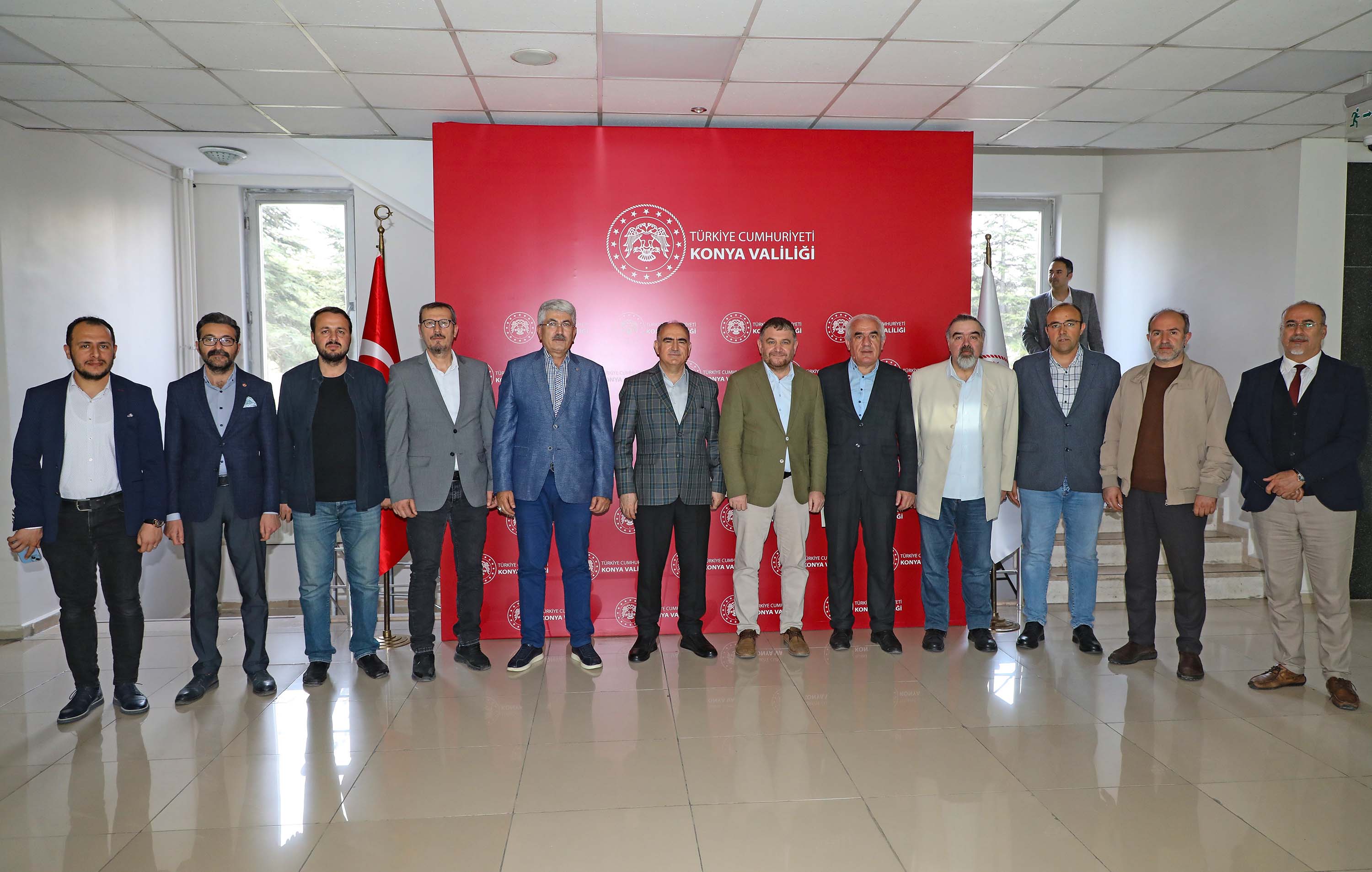 Konya Gazeteciler Cemiyeti'nden Vali Özkan'a ziyaret