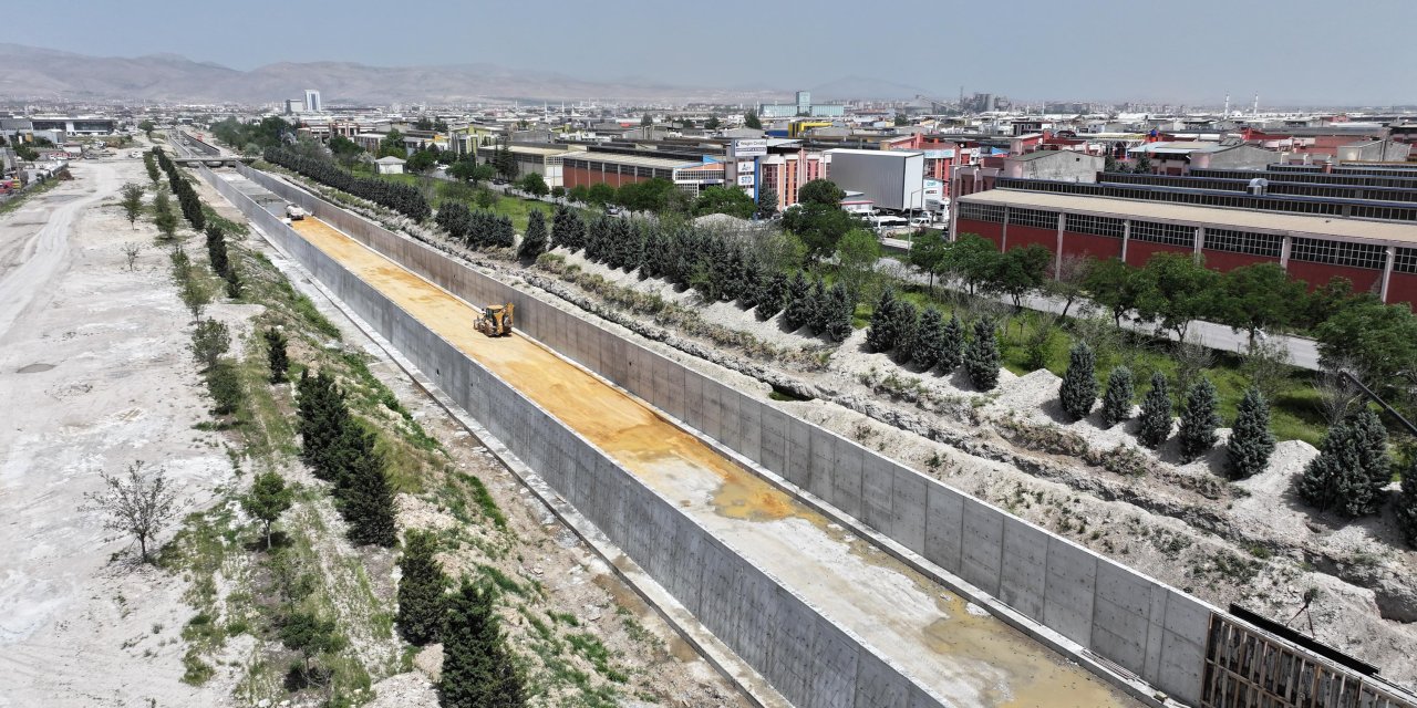 Konya'da 240 milyon liralık kanal projesinin yapımı sürüyor