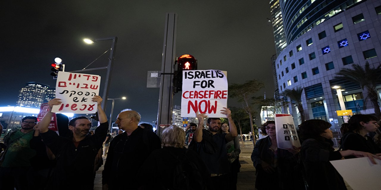 Tel Aviv’de 120 bin kişilik hükümet karşıtı protesto