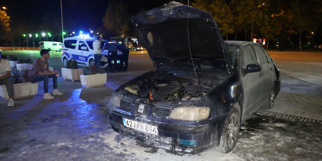 Konya'da emanet alınan arabanın başına gelmeyen kalmadı