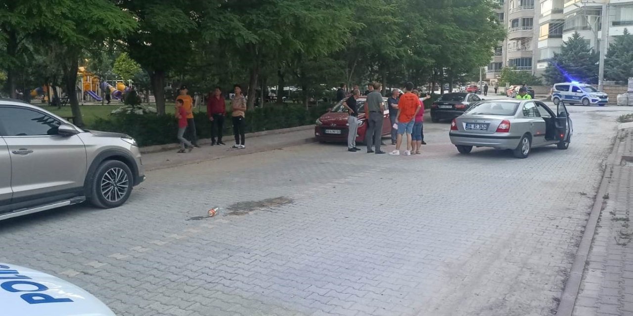 Konya'da otomobille çarpışan motosikletin sürücüsü yaralandı