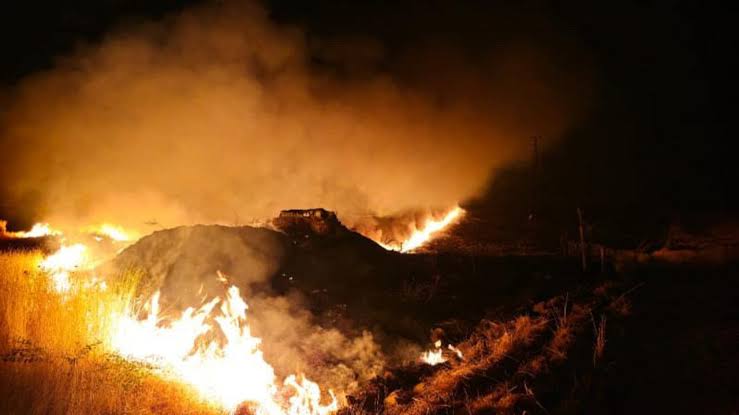 Şırnak’taki anız yangınına müdahale ediliyor