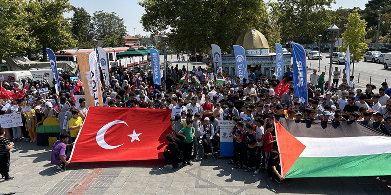 Konya'daki büyük yürekli miniklerden Gazze'ye destek