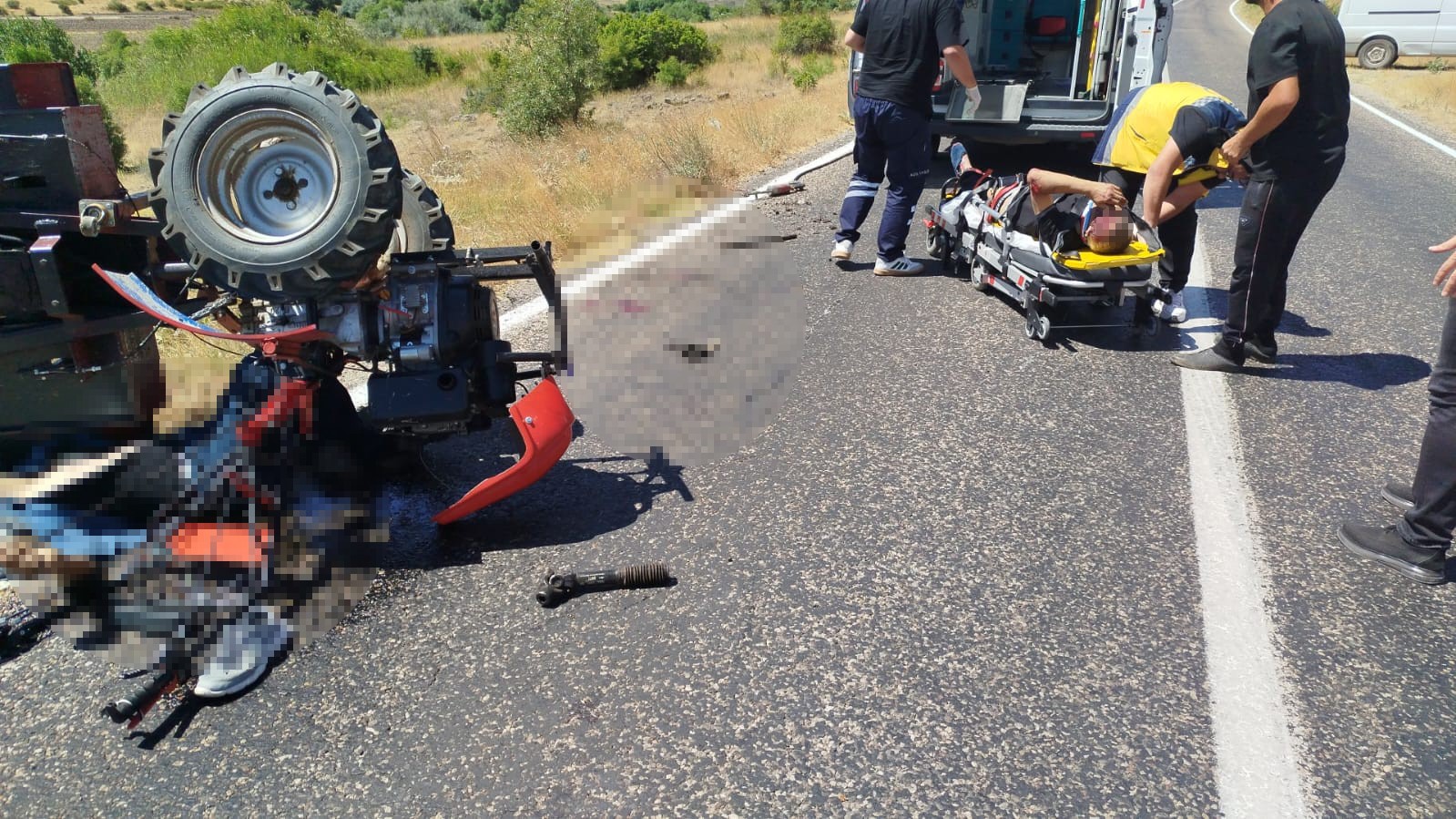 Çapa motoru devrildi: 1 ölü, 1 ağır yaralı