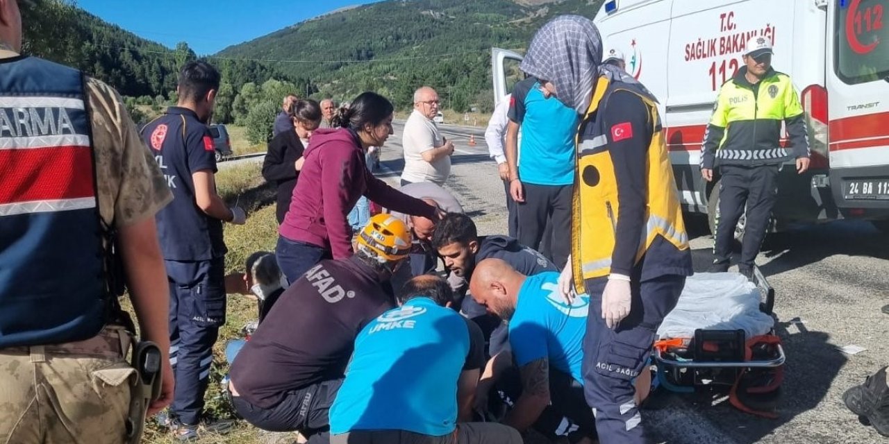 Yürek yakan kaza! Otobüs devrildi çok sayıda yaralı var