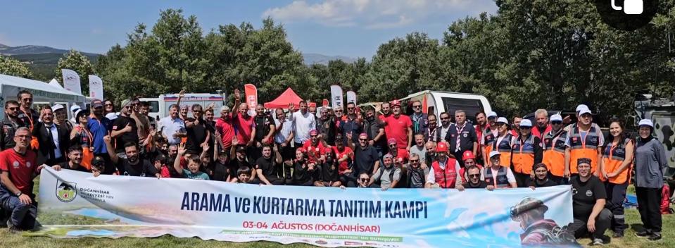 Doğanhisar'da arama - kurtarma tanıtım kampı düzenlendi