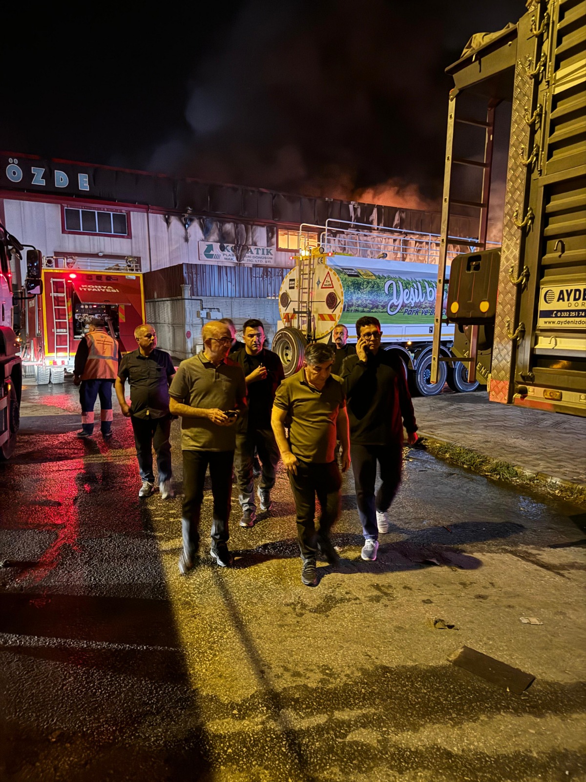 Konya'da korkutan yangının detayları belli oldu! TOMA'lar yoğun mesai harcadı