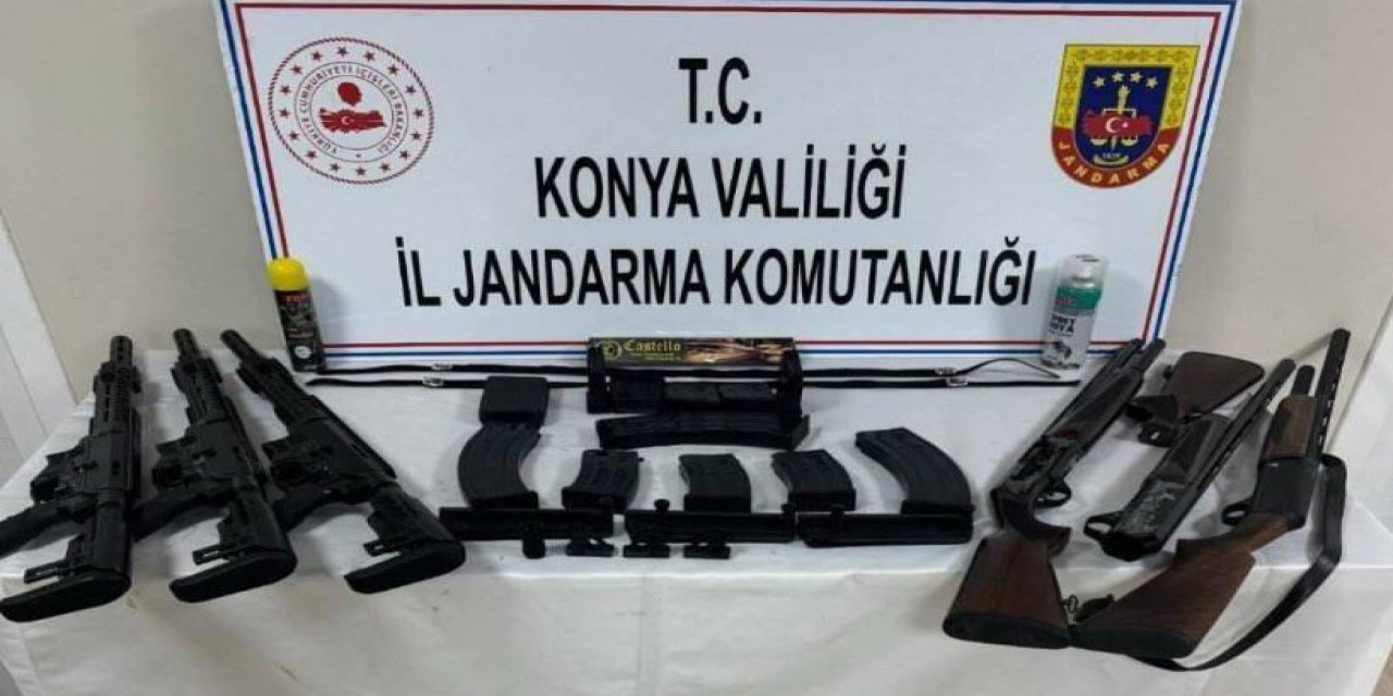 Konya’da silah kaçakçılarına darbe