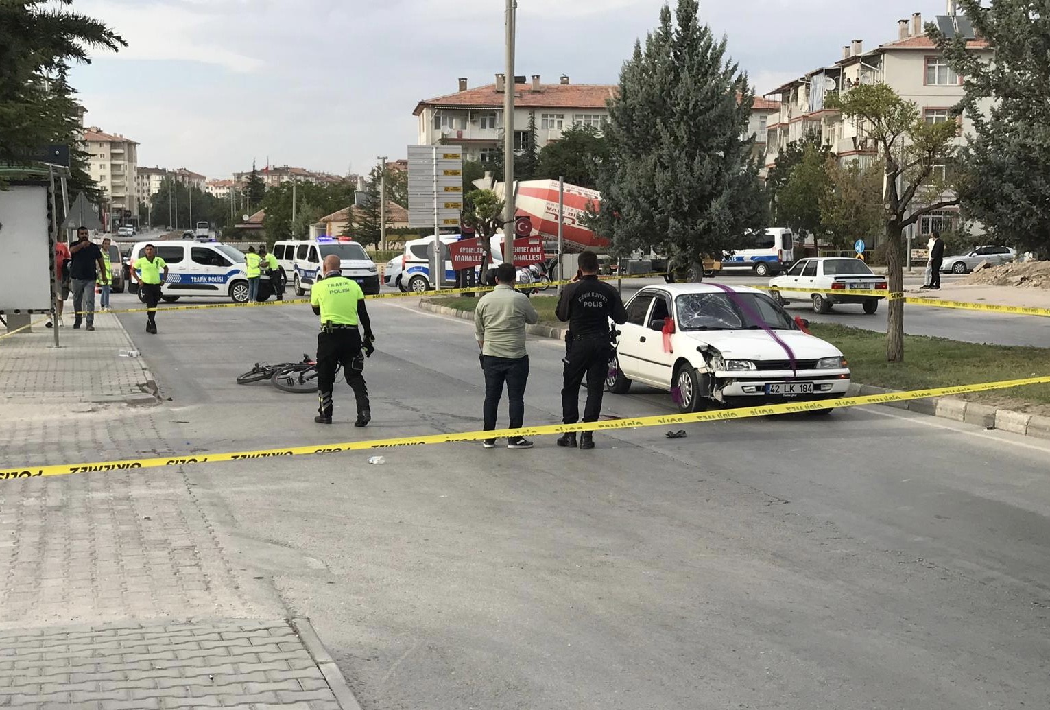 Konya'da feci kaza! Otomobilin çarptığı bisikletli çocuk yaralandı