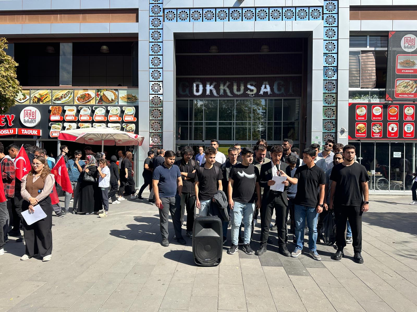 Konya'daki Üniversite öğrencilerinden İsrail'e tepki