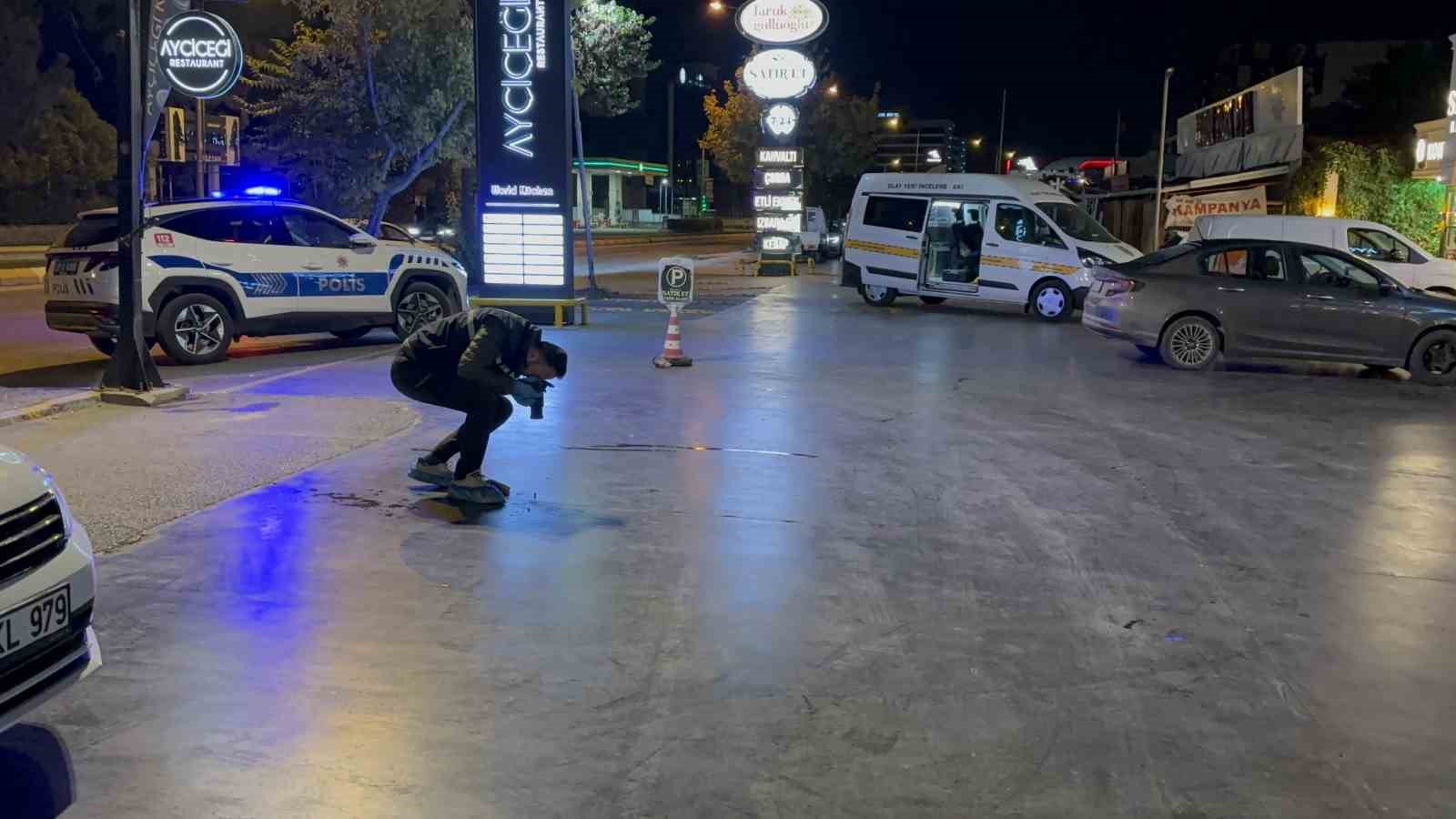 Restoran önünde kanlı hesaplaşma: 1 yaralı