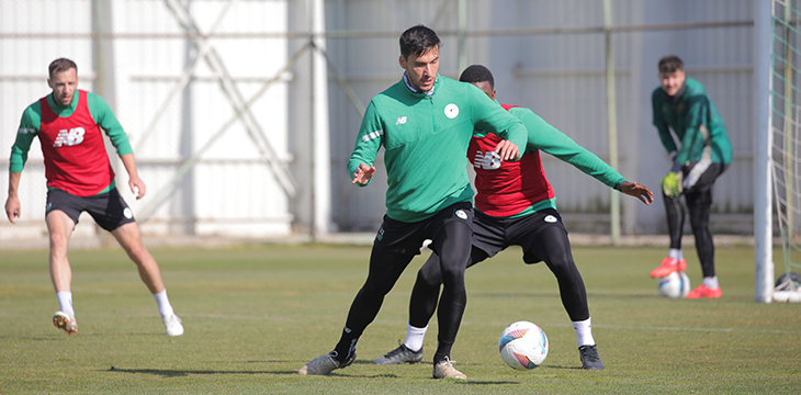 Konyaspor, Hatayspor maçının taktiğini çalıştı