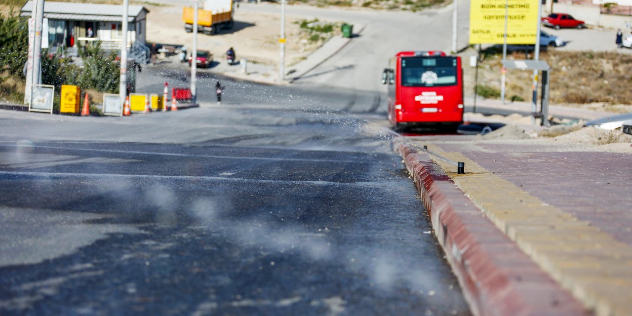 Konya'da rötar fıskiyeler kışa hazır. Yollar, sürücülere güven verecek