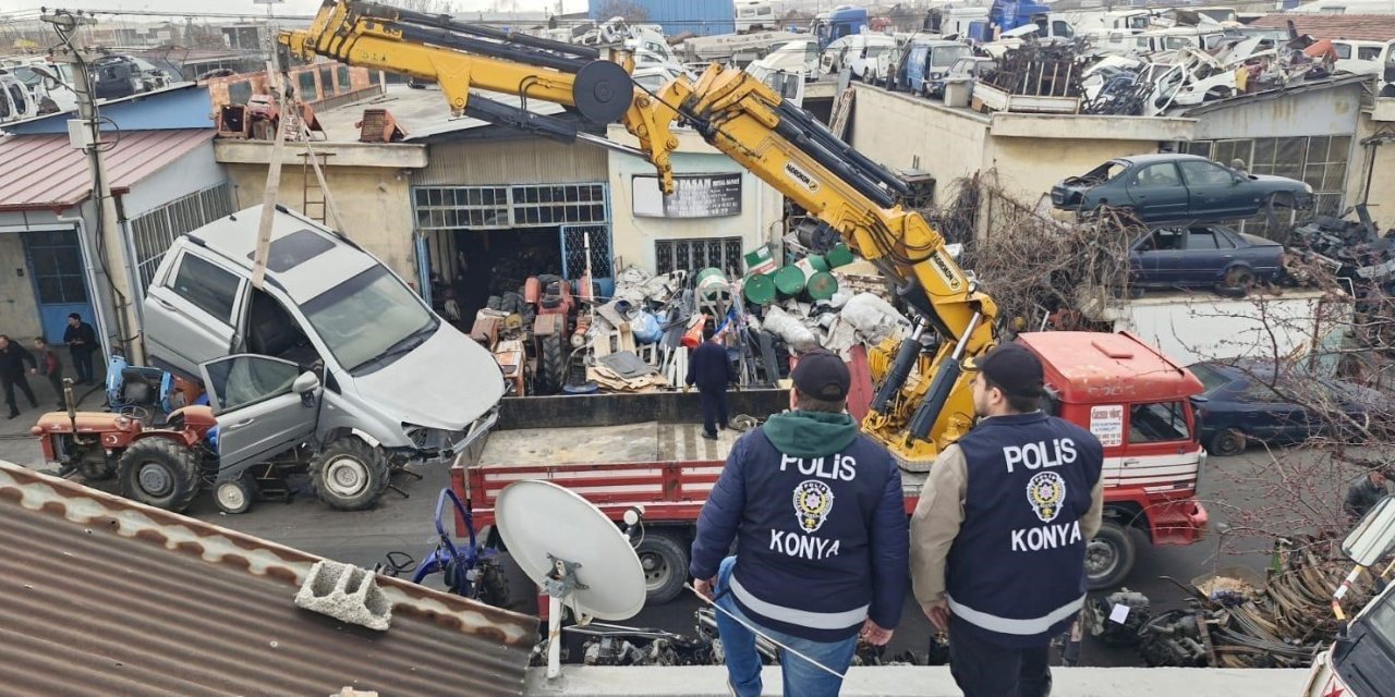 Konya'da düğmeye basıldı. Change operasyonunda 92 araç yakalandı