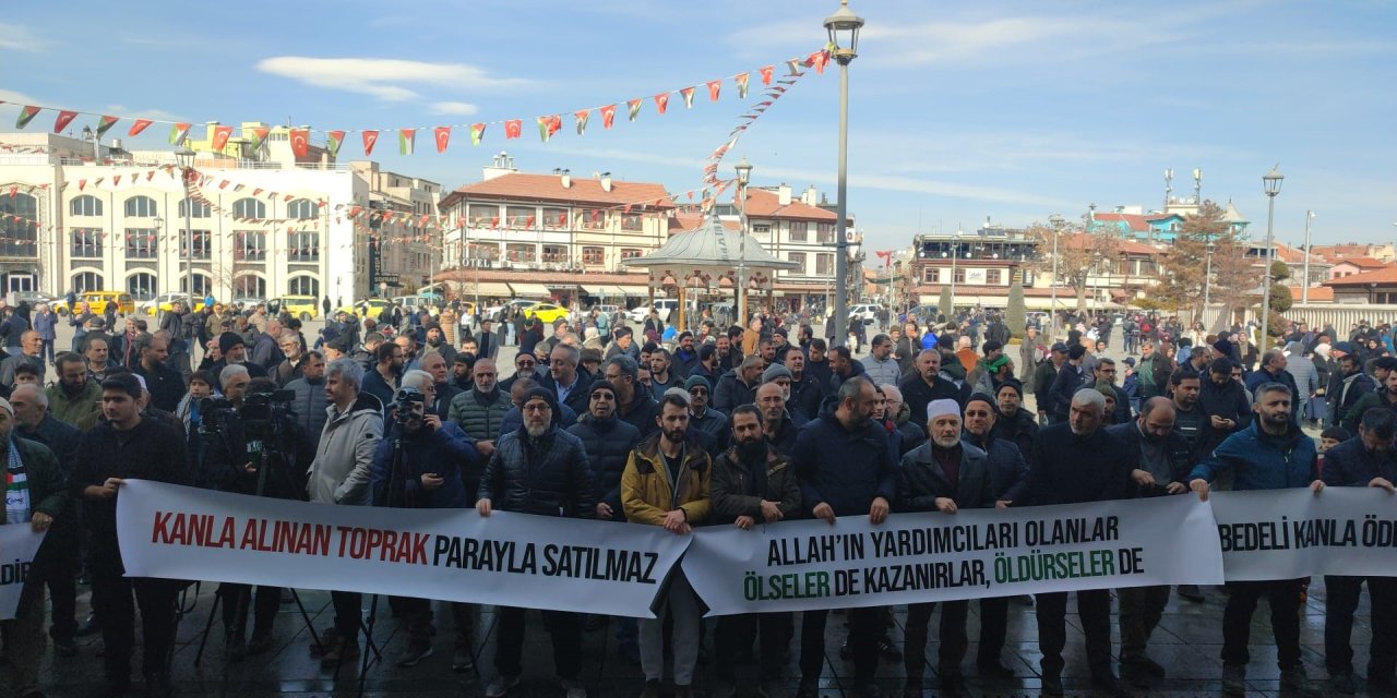 Konya Sivil Toplum Kuruluşları Platformundan Gazze tepkisi