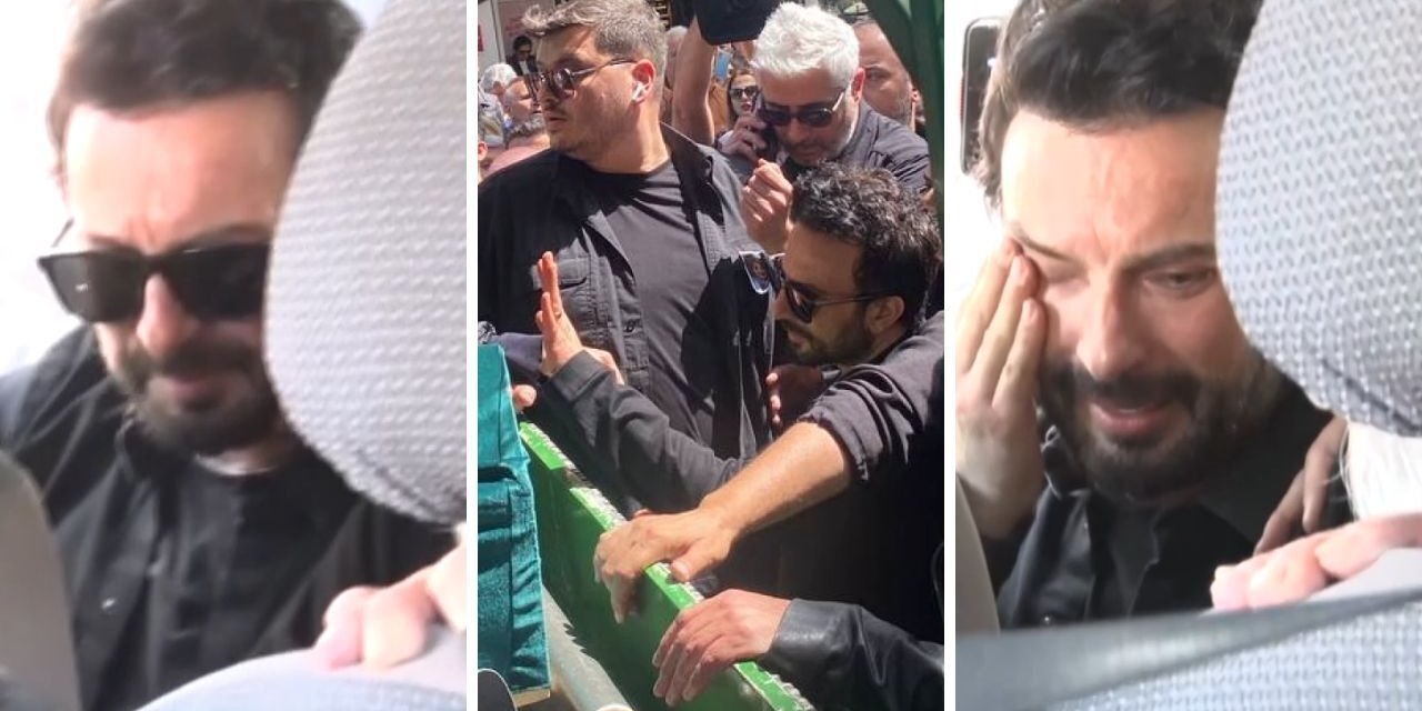 Tarkan'ın annesini son yolculuğuna uğurlandı. Ünlü şarkıcı gözyaşlarına boğuldu