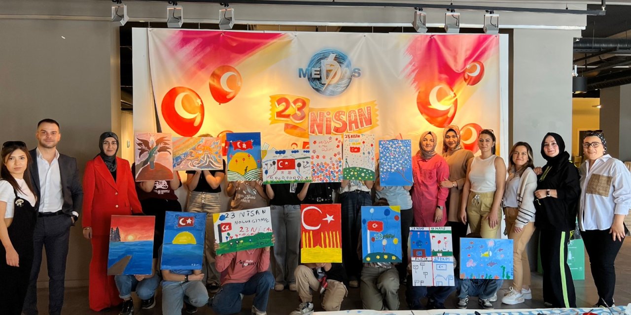 MEDAŞ’tan 23 Nisan’a Özel Sanat Atölyesi: Çocuklar hayallerini tuvale yansıttı