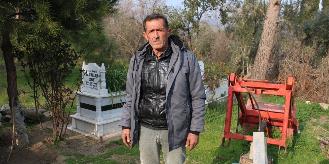 Oğlunu evinin bahçesine gömdü