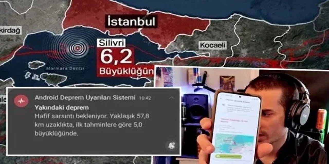 Bu nasıl oldu? Telefonlara deprem bildirimi geldi