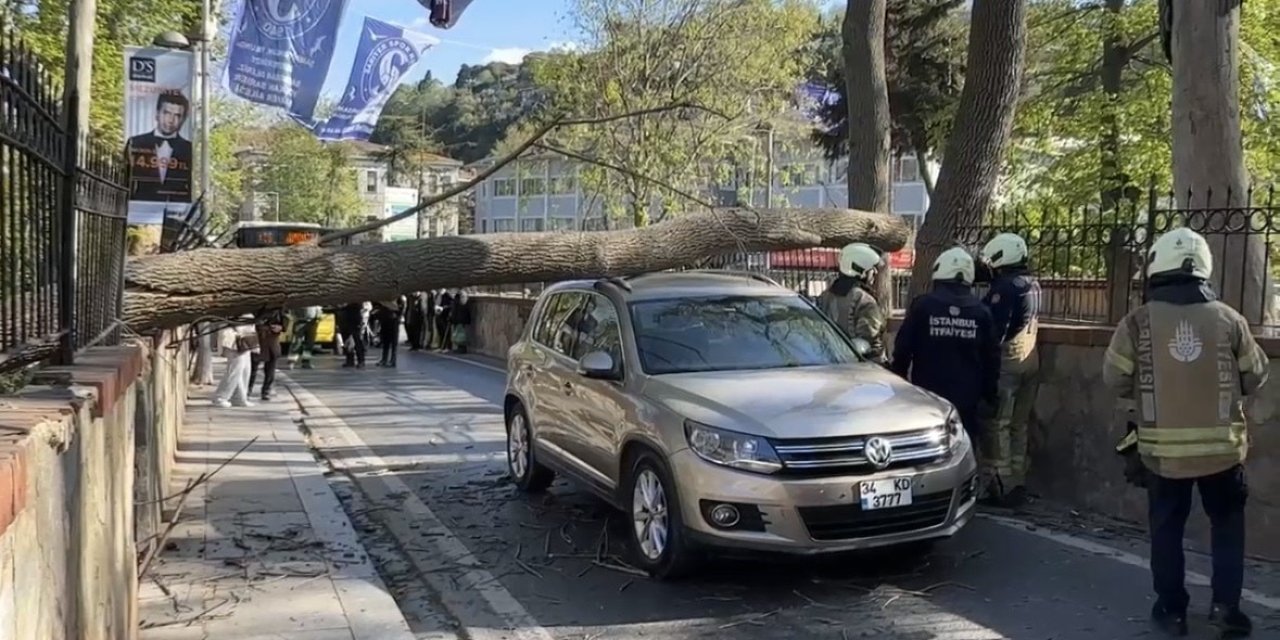 Bir felaket gibi; İstanbul'da şiddetli rüzgâr