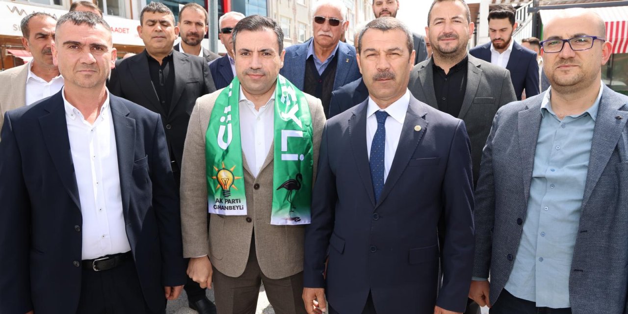 AK Parti Konya'da ilçe ziyaretleri sürüyor. Cihanbeyli'de birlik vurgusu