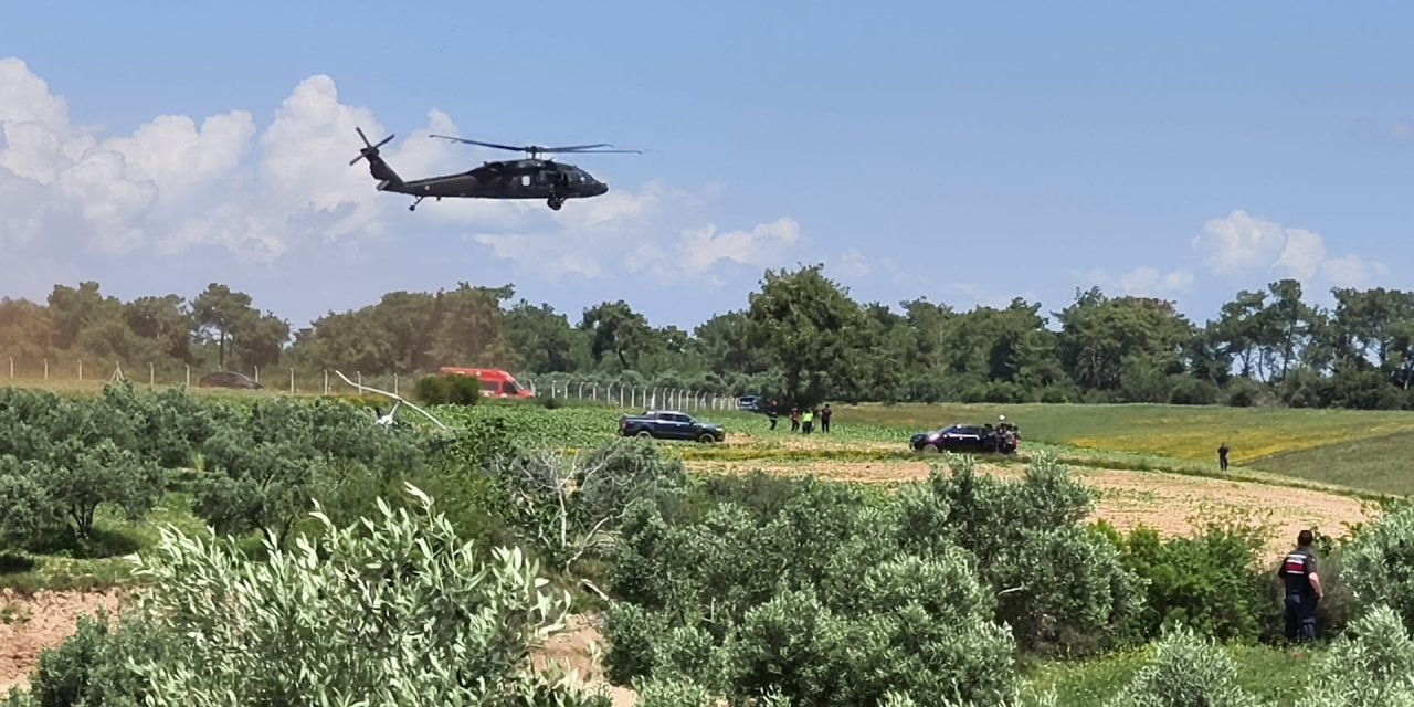 Adana'da hava aracı sert iniş yaptı